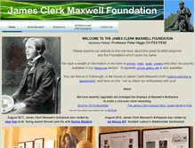 Tablet Screenshot of clerkmaxwellfoundation.org